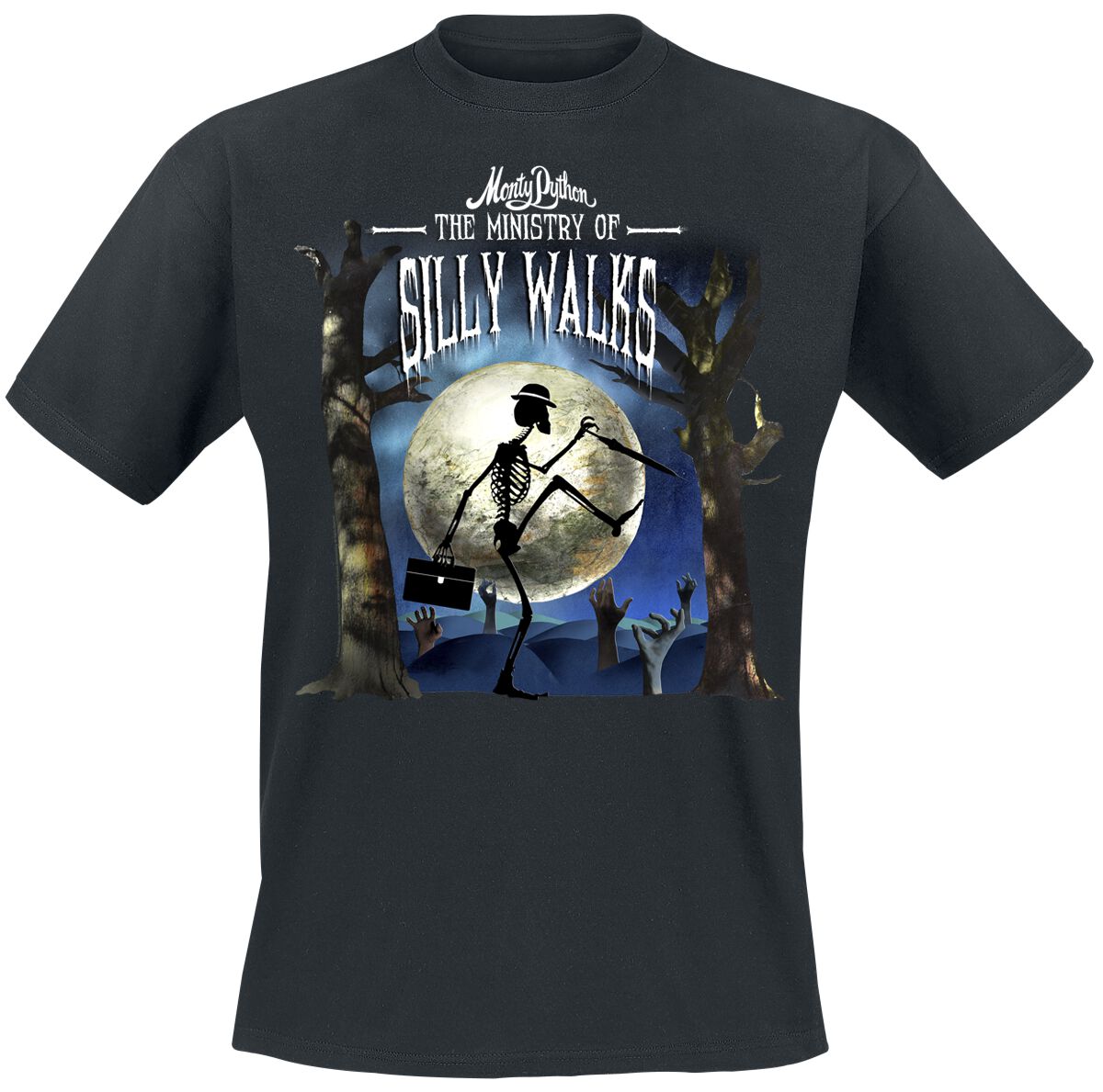T-Shirt Manches courtes  de Monty Python - Silly Walks Halloween - S à 3XL - pour Homme - noir - Monty Python
