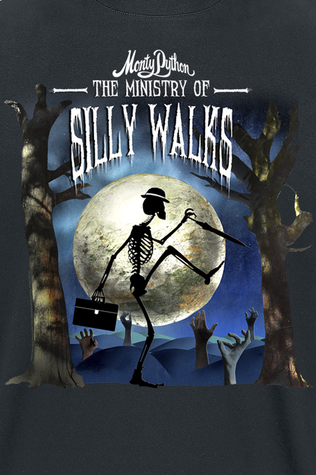 T-Shirt Manches courtes  de Monty Python - Silly Walks Halloween - S à 3XL - pour Homme - noir - Monty Python - View 2