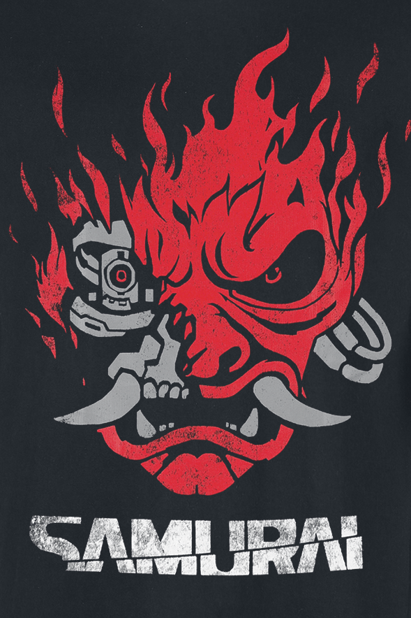 T-Shirt Manches courtes Gaming de Cyberpunk - Samurai - Bandmerch - S à XXL - pour Homme - noir - Cyberpunk - View 2