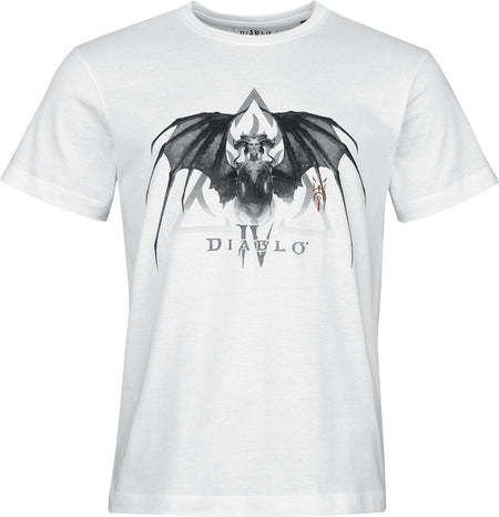 T-Shirt Manches courtes Gaming de Diablo - DIablo IV - Lilith - S à XXL - pour Homme - blanc - Diablo