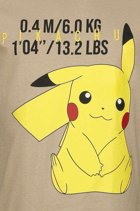 T-Shirt Manches courtes Gaming de Pokémon - Pikachu - S à XXL - pour Homme - beige - Pokémon - View 2