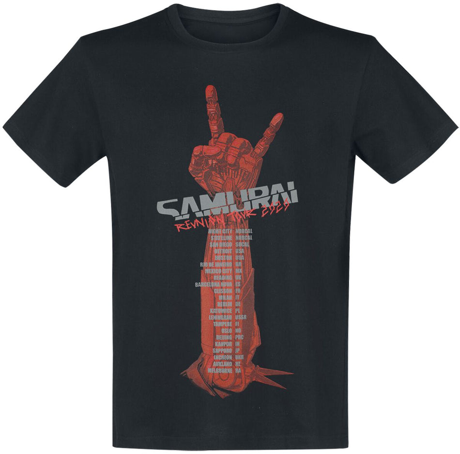 T-Shirt Manches courtes Gaming de Cyberpunk - Reunion 2020 - S à XXL - pour Homme - noir - Cyberpunk