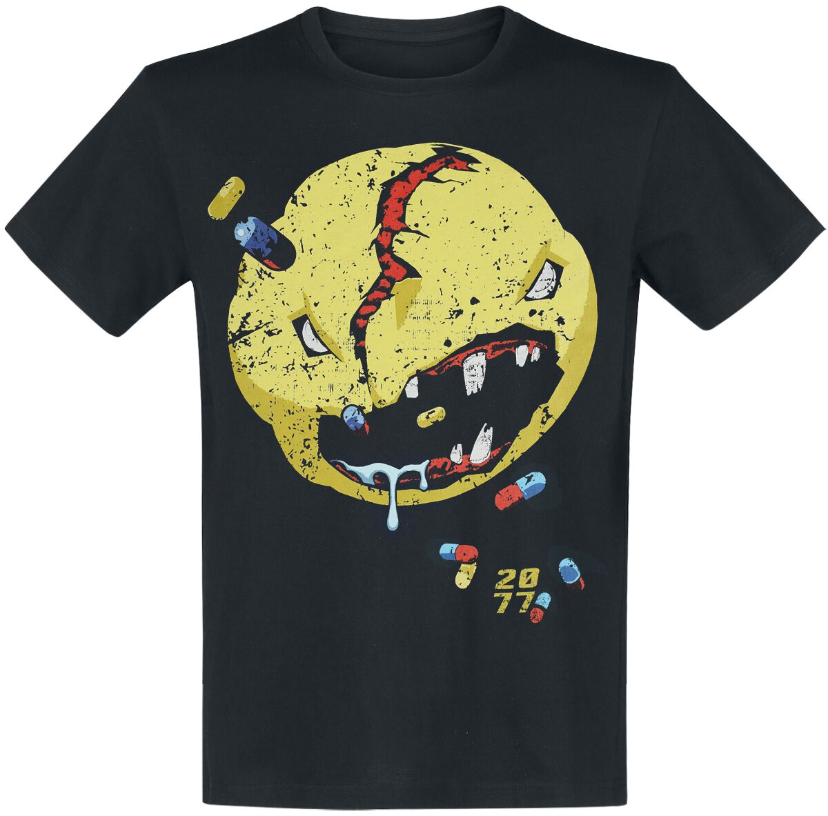 T-Shirt Manches courtes Gaming de Cyberpunk - V Favourite - S à XXL - pour Homme - noir - Cyberpunk