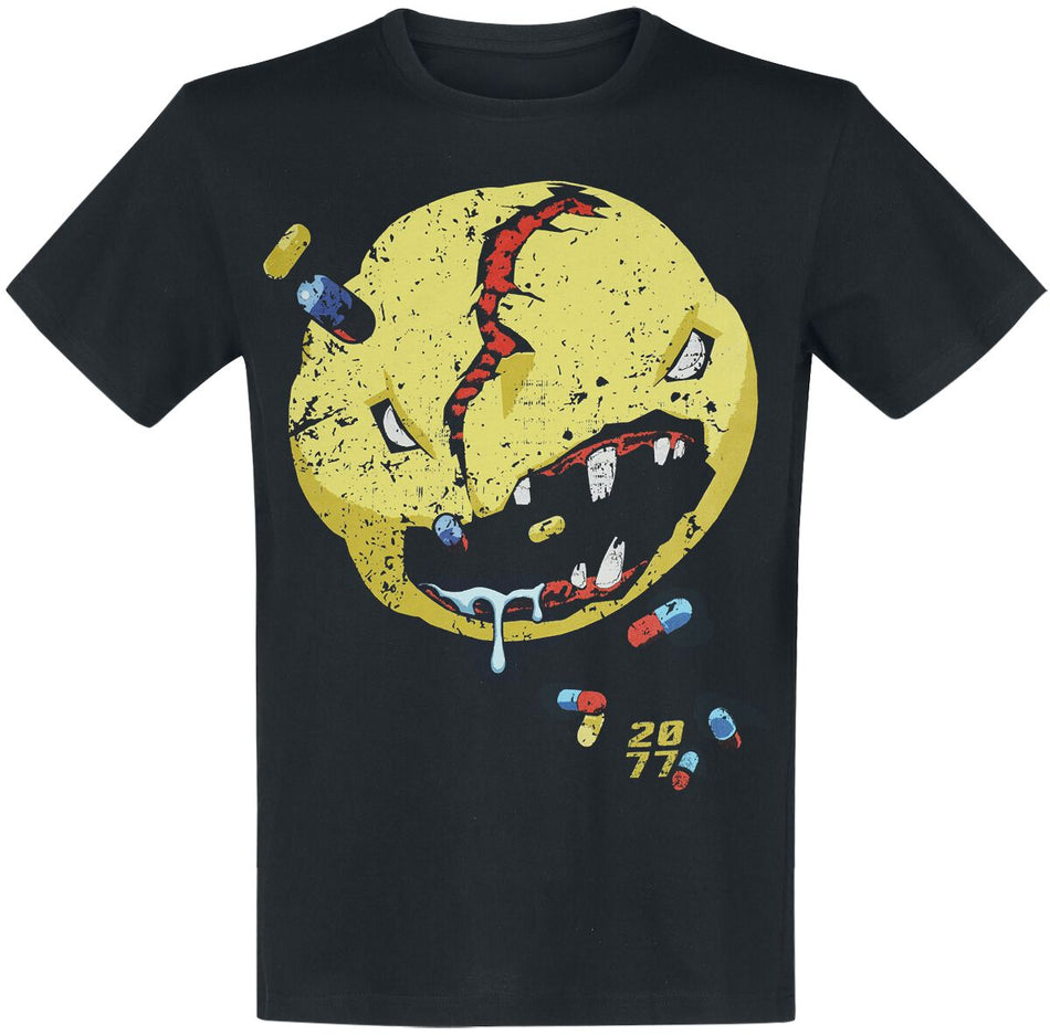 T-Shirt Manches courtes Gaming de Cyberpunk - V Favourite - S à XXL - pour Homme - noir - Cyberpunk