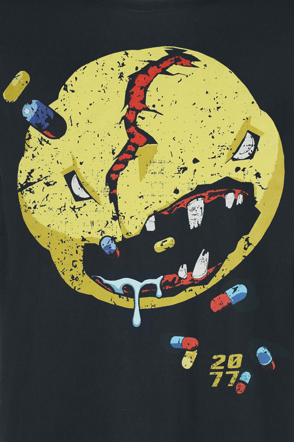 T-Shirt Manches courtes Gaming de Cyberpunk - V Favourite - S à XXL - pour Homme - noir - Cyberpunk - View 2