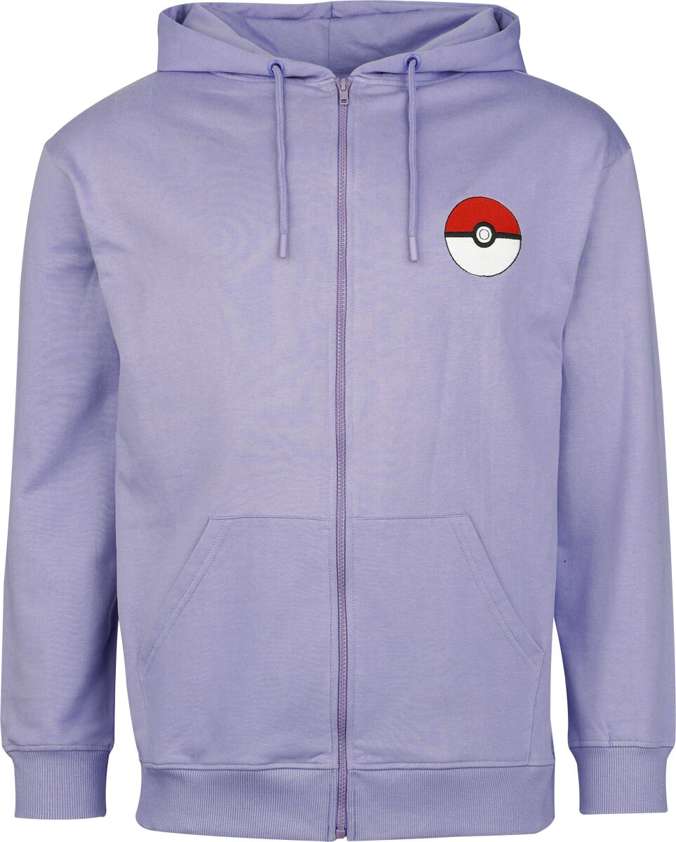 Sweat-shirt zippé à capuche Gaming de Pokémon - Ectoplasma - S à XL - pour Homme - lilas - Pokémon