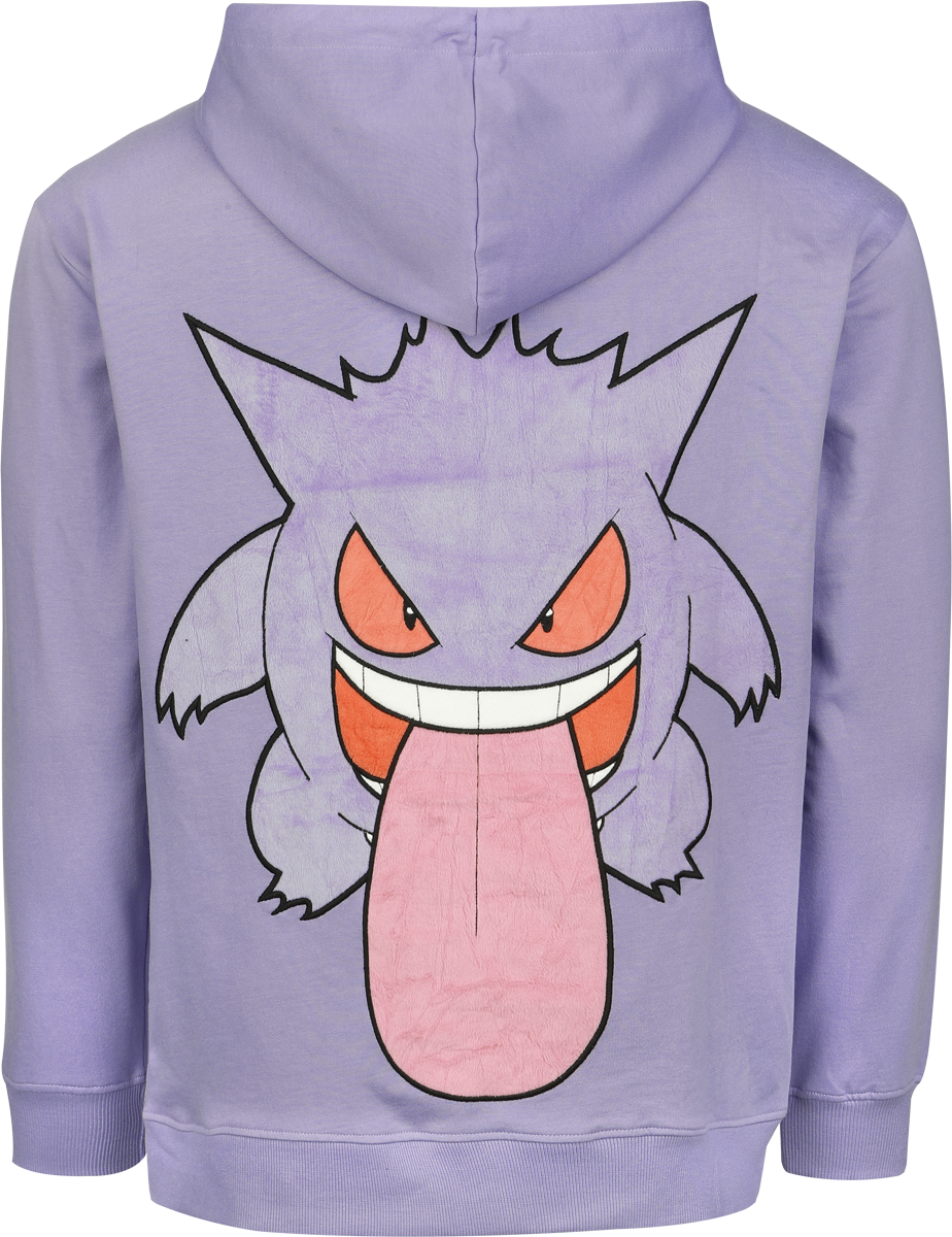 Sweat-shirt zippé à capuche Gaming de Pokémon - Ectoplasma - S à XL - pour Homme - lilas - Pokémon - View 2