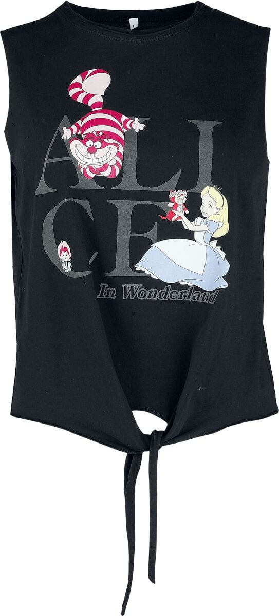 Top Disney de Alice Au Pays Des Merveilles - Alice - Wording - S à 3XL - pour Femme - noir - Alice Au Pays Des Merveilles