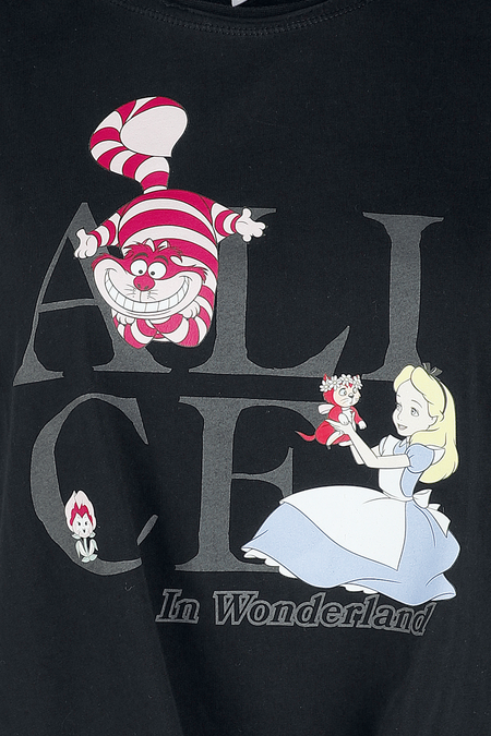 Top Disney de Alice Au Pays Des Merveilles - Alice - Wording - S à 3XL - pour Femme - noir - Alice Au Pays Des Merveilles - View 2