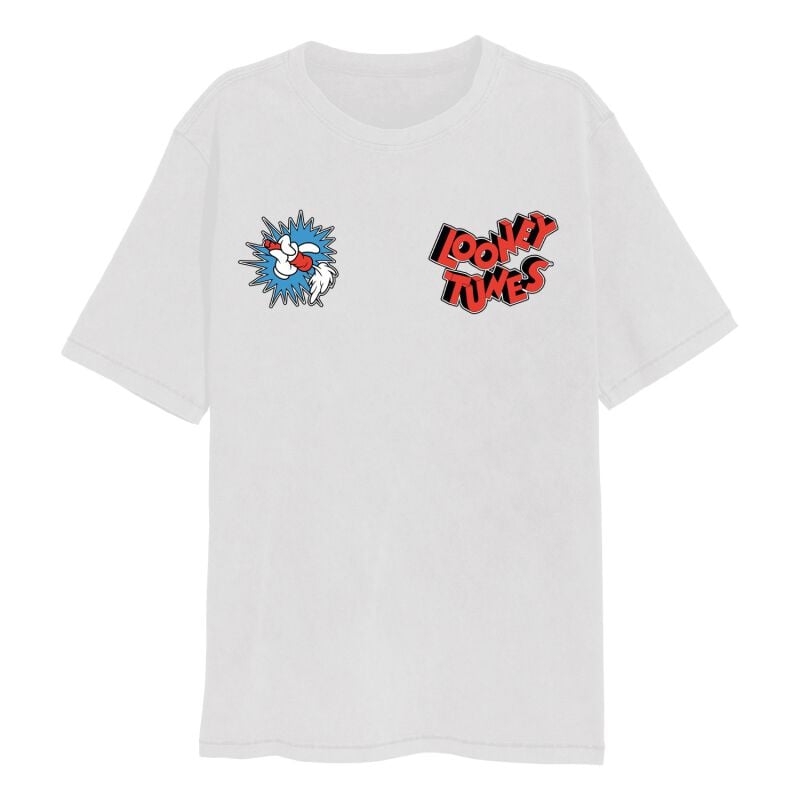 T-Shirt Manches courtes  de Looney Tunes - Looney Tunes - Bugs - S à XXL - pour Femme - blanc - Looney Tunes