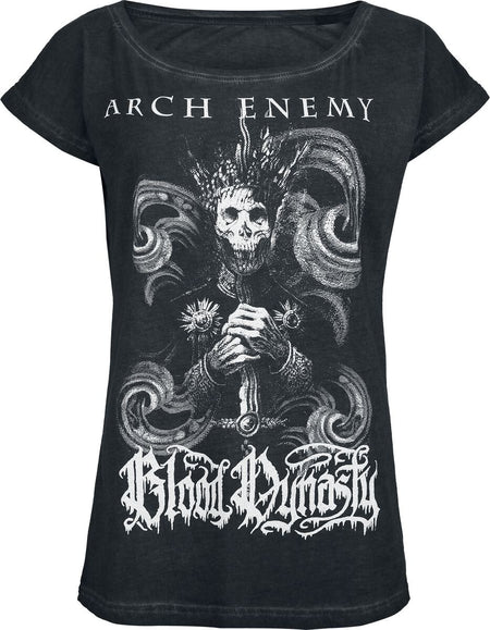 T-Shirt Manches courtes  de Arch Enemy - Bloody Wave - Glow In The Dark - S à 4XL - pour Femme - anthracite - Arch Enemy