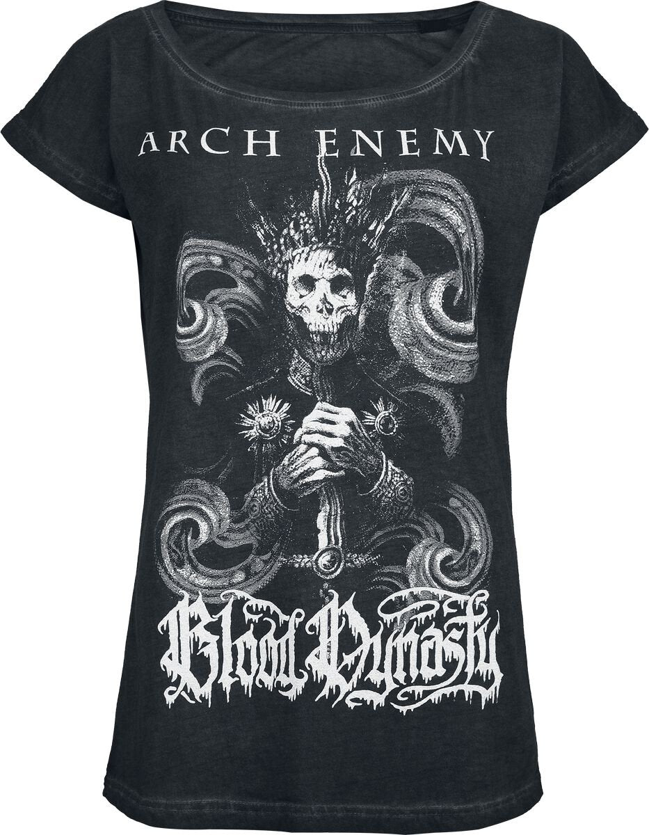 T-Shirt Manches courtes  de Arch Enemy - Bloody Wave - Glow In The Dark - S à 4XL - pour Femme - anthracite - Arch Enemy