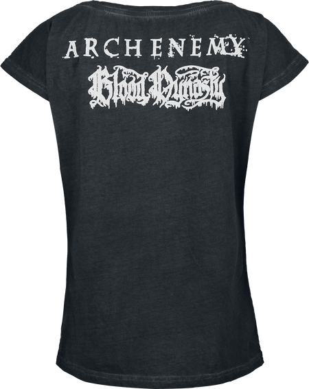 T-Shirt Manches courtes  de Arch Enemy - Bloody Wave - Glow In The Dark - S à 4XL - pour Femme - anthracite - Arch Enemy - View 2