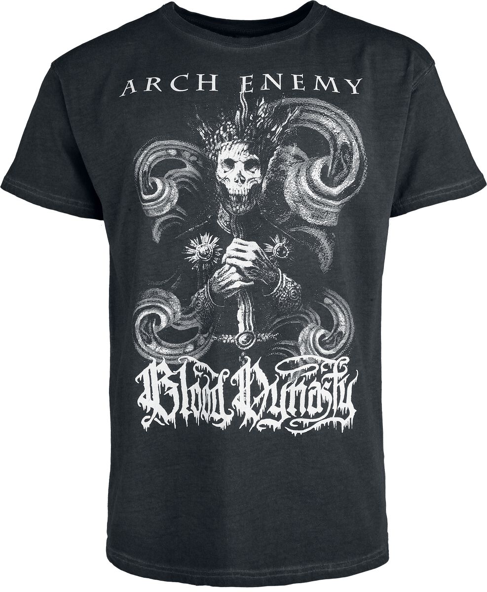 T-Shirt Manches courtes  de Arch Enemy - Bloody Wave - Glow In The Dark - L à 4XL - pour Homme - anthracite - Arch Enemy