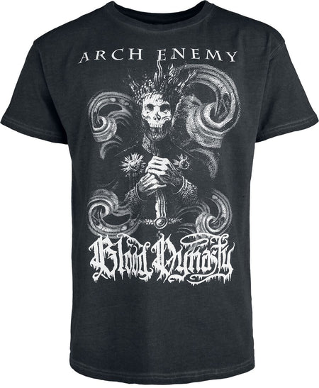 T-Shirt Manches courtes  de Arch Enemy - Bloody Wave - Glow In The Dark - L à 4XL - pour Homme - anthracite - Arch Enemy
