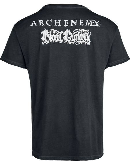 T-Shirt Manches courtes  de Arch Enemy - Bloody Wave - Glow In The Dark - L à 4XL - pour Homme - anthracite - Arch Enemy - View 2