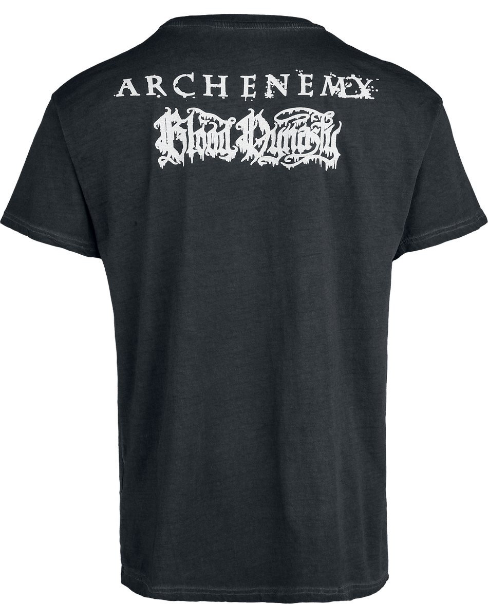 T-Shirt Manches courtes  de Arch Enemy - Bloody Wave - Glow In The Dark - L à 4XL - pour Homme - anthracite - Arch Enemy - View 2