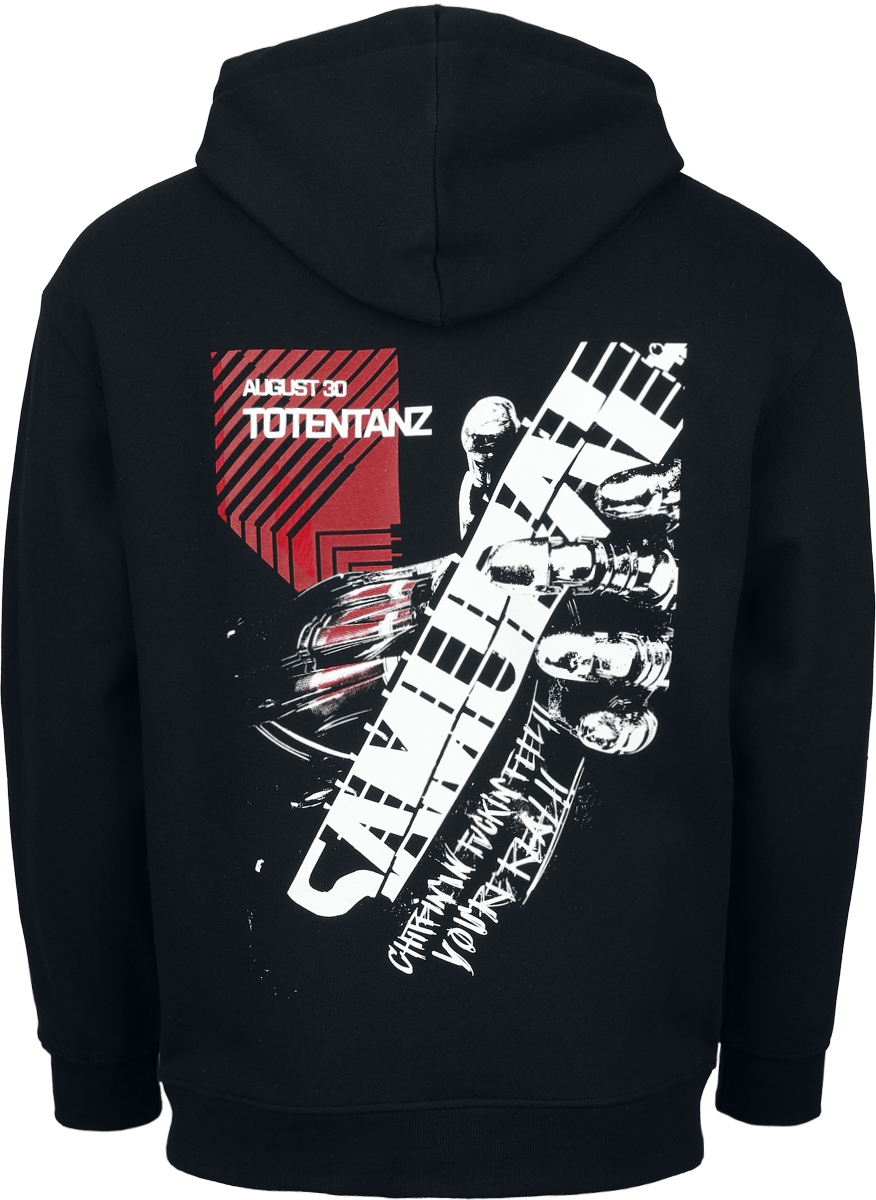 Sweat-shirt zippé à capuche Gaming de Cyberpunk - 2077 - Reunion Tour - S à XXL - pour Homme - noir - Cyberpunk - View 2