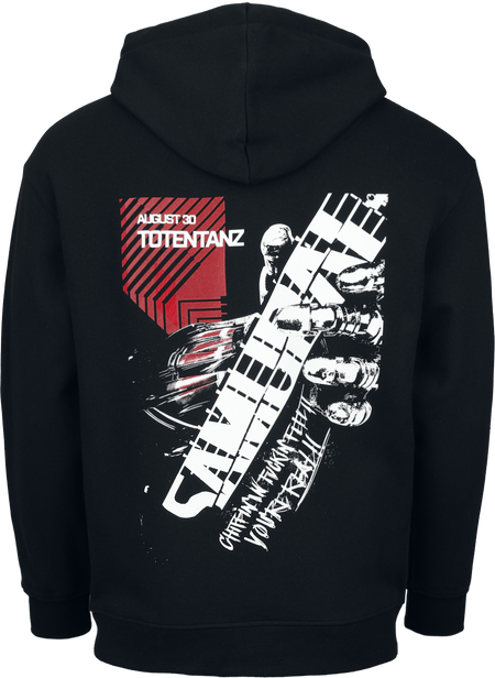 Sweat-shirt zippé à capuche Gaming de Cyberpunk - 2077 - Reunion Tour - S à XXL - pour Homme - noir - Cyberpunk - View 2