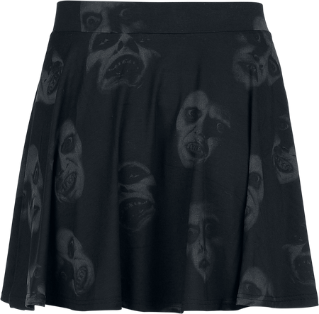 Jupe courte Gothic de The Exorcist by Killstar - Excellent Day For An Excorcism Skater Skirt - XS à 3XL - pour Femme - noir/gris - The Exorcist by Killstar - View 2