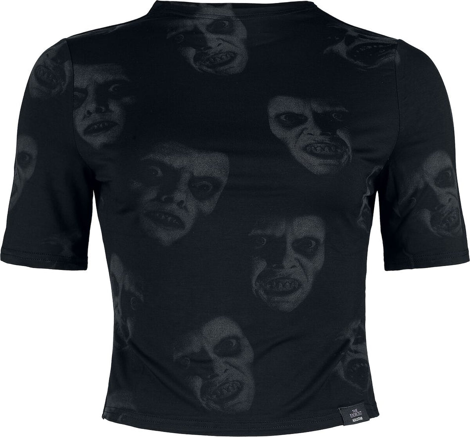 T-Shirt Manches courtes Gothic de The Exorcist by Killstar - Pazuzu Top - S à 3XL - pour Femme - noir/gris - The Exorcist by Killstar