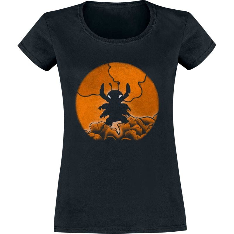 T-Shirt Manches courtes Disney de Lilo & Stitch - Spooky 626 - M à XXL - pour Femme - noir - Lilo & Stitch