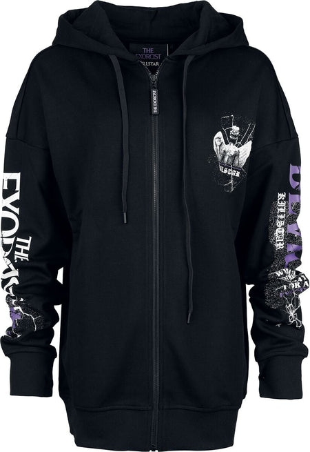 Sweat-shirt zippé à capuche Gothic de The Exorcist by Killstar - I'm Not The Devil Hoodie - S à 3XL - pour Femme - noir - The Exorcist by Killstar