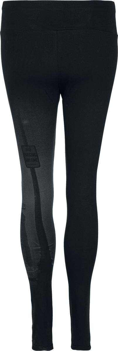 Legging Gothic de The Exorcist by Killstar - Night Walk Leggings - XS à 4XL - pour Femme - noir/gris - The Exorcist by Killstar - View 2