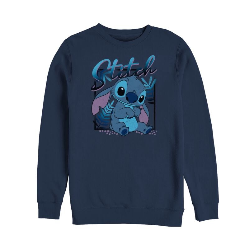 Sweat-shirt Disney de Lilo & Stitch - Stitch Square - S à XXL - pour Femme - marine - Lilo & Stitch