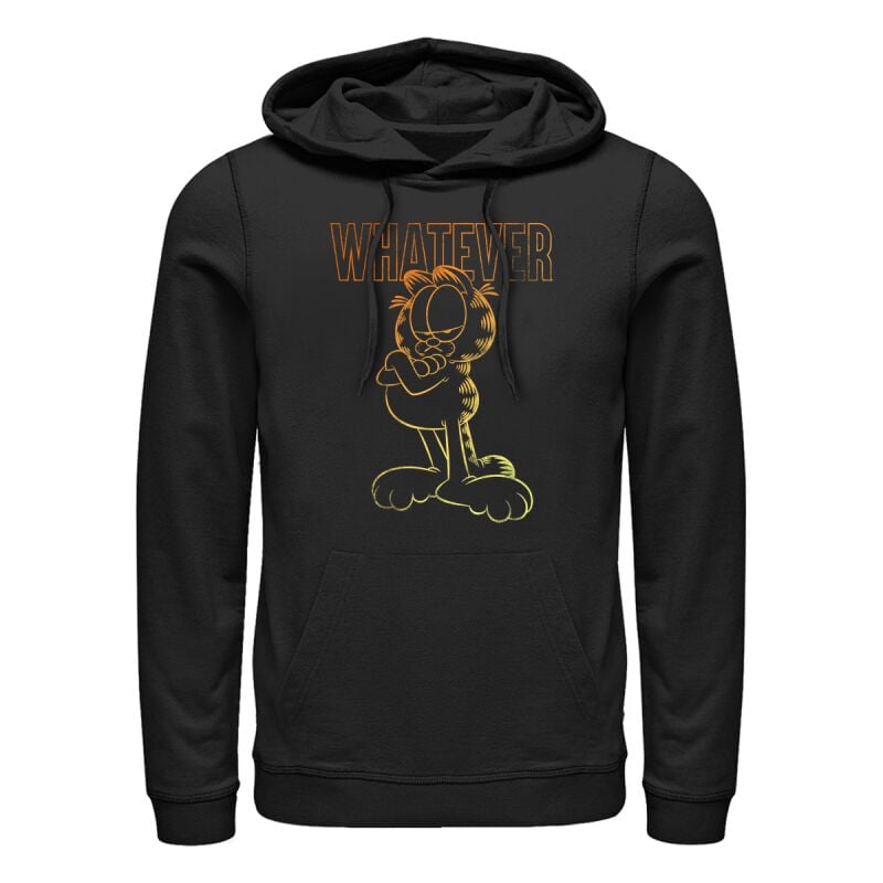 Sweat-shirt à capuche  de Garfield - Ombre Garfield - S à L - pour Homme - noir - Garfield