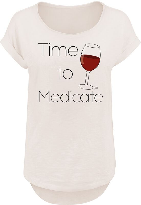 T-Shirt Manches courtes Fun de Goodie Two Sleeves - Time To Medicate - S à XXL - pour Femme - sable - Goodie Two Sleeves