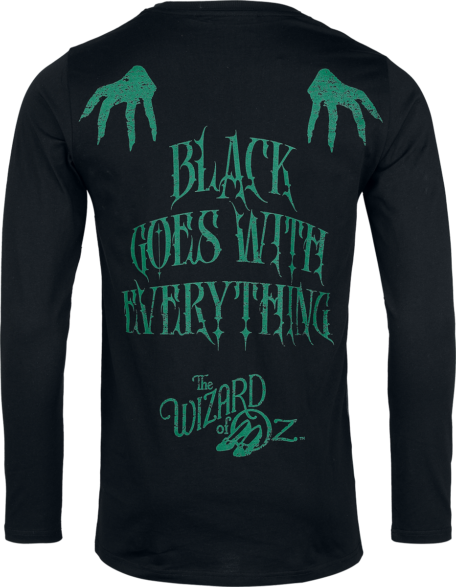 T-Shirt Manches courtes Gothic de Le Magicien d'Oz par Killstar - Wicked Witch - Haut Manches Longue - XS à M - pour Homme - noir - Le Magicien d'Oz par Killstar - View 2