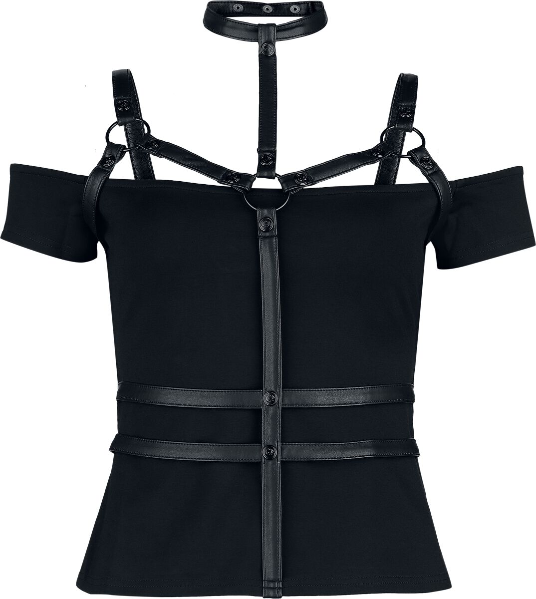 Top Gothic de KIHILIST by KILLSTAR - Tenebris Tribe Top - XS à 4XL - pour Femme - noir - KIHILIST by KILLSTAR