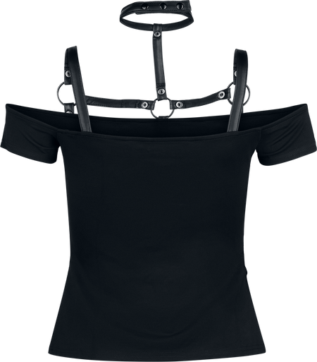 Top Gothic de KIHILIST by KILLSTAR - Tenebris Tribe Top - XS à 4XL - pour Femme - noir - KIHILIST by KILLSTAR - View 2