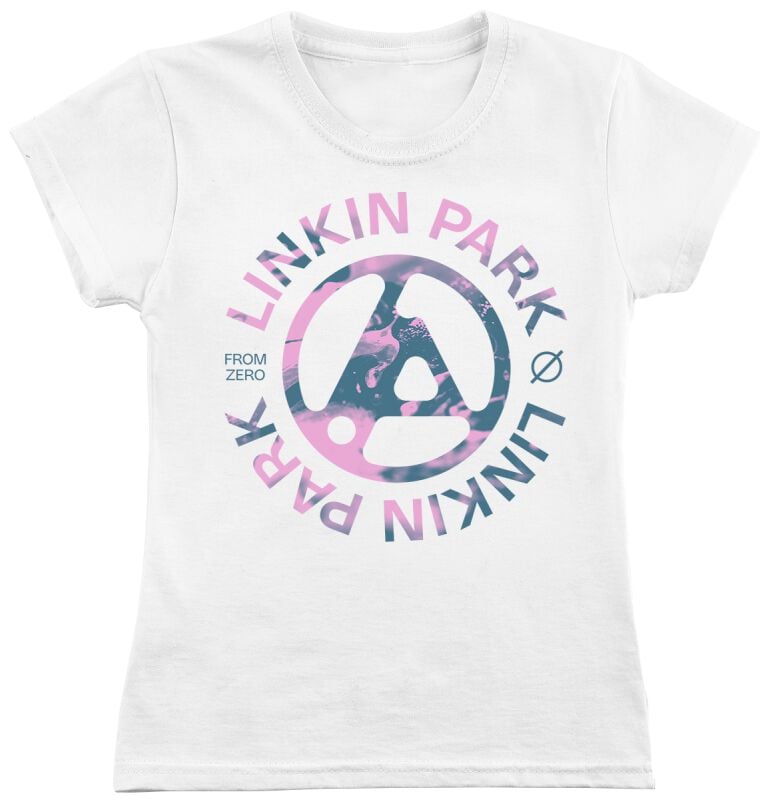 T-Shirt Manches courtes  de Linkin Park - From Zero Spill - S à 3XL - pour Femme - blanc - Linkin Park