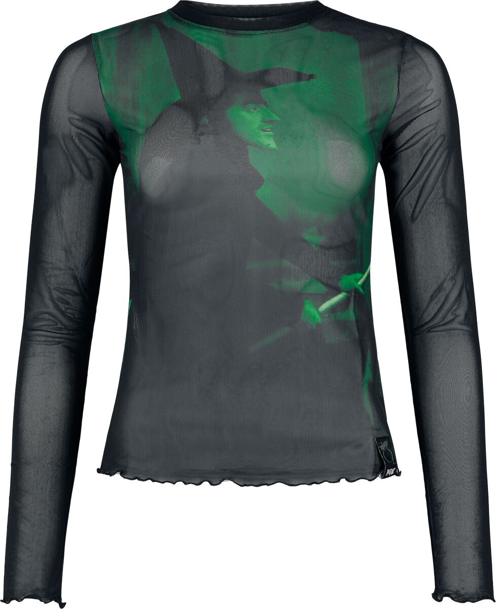 T-shirt manches longues Gothic de Le Magicien d'Oz par Killstar - Truly Wicked - Haut Mesh - XS à XXL - pour Femme - vert - Le Magicien d'Oz par Killstar