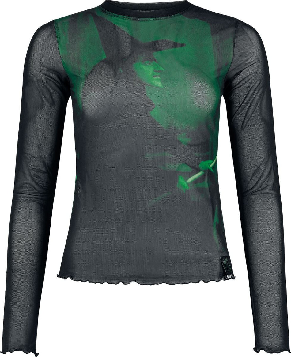 T-shirt manches longues Gothic de Le Magicien d'Oz par Killstar - Truly Wicked - Haut Mesh - XS à XL - pour Femme - vert - Le Magicien d'Oz par Killstar