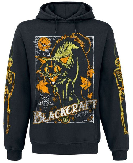 Sweat-shirt à capuche Gothic de Blackcraft Cult - Chat d'Halloween Vintage - Veste à Capuche - L à XXL - pour Homme - noir - Blackcraft Cult