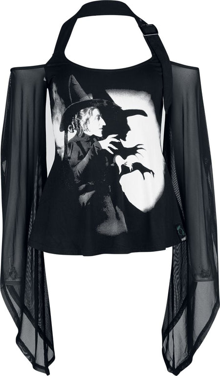 Top Gothic de Le Magicien d'Oz par Killstar - The Witch is Dead - Haut - XS à 3XL - pour Femme - noir - Le Magicien d'Oz par Killstar