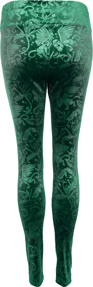 Legging Gothic de Le Magicien d'Oz par Killstar - Emerald Envy - Leggings - XS à S - pour Femme - vert - Le Magicien d'Oz par Killstar - View 2