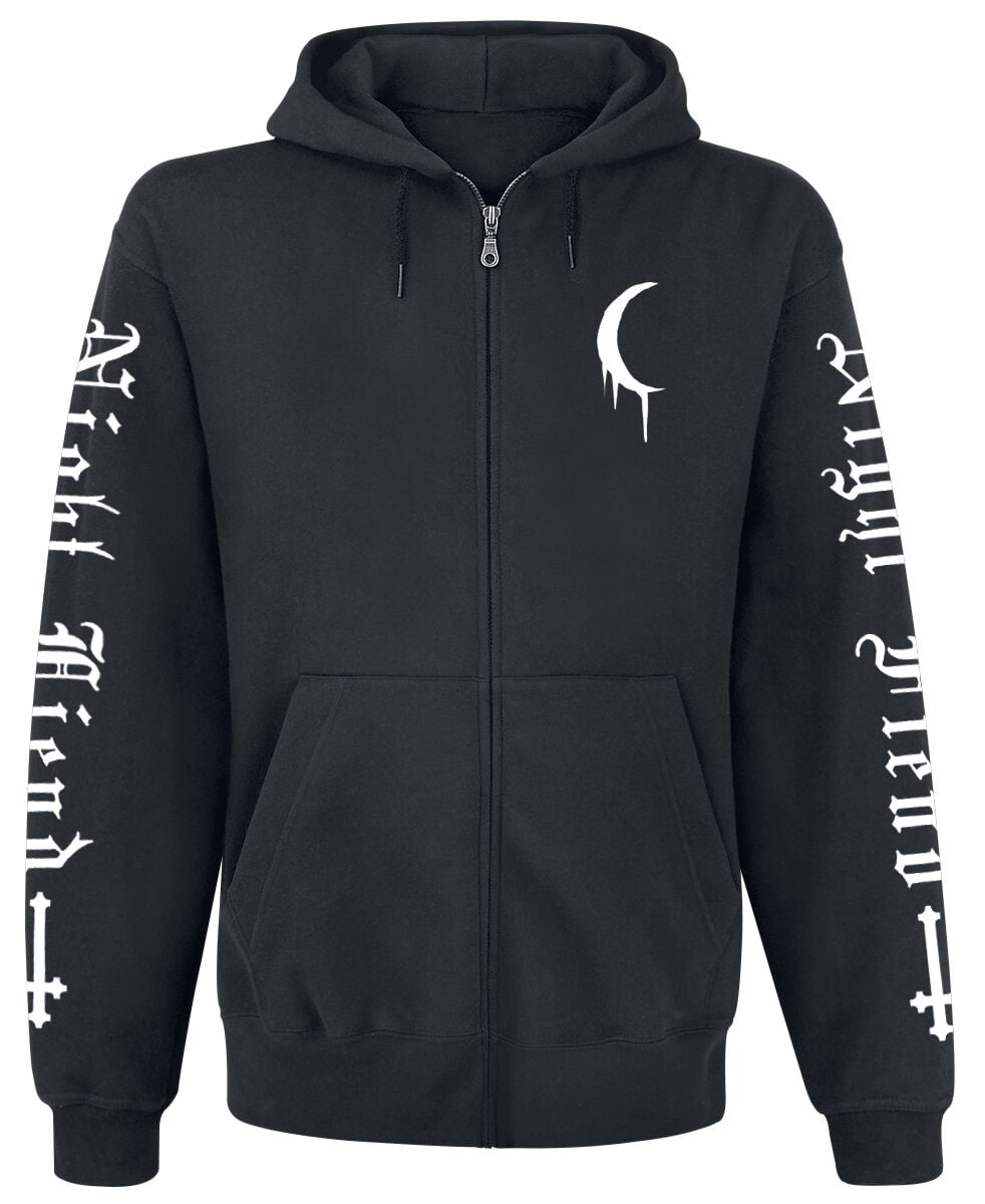 Sweat-shirt zippé à capuche Gothic de Blackcraft Cult - Nocturnal FB Zip Hoodie - M à XXL - pour Homme - noir - Blackcraft Cult