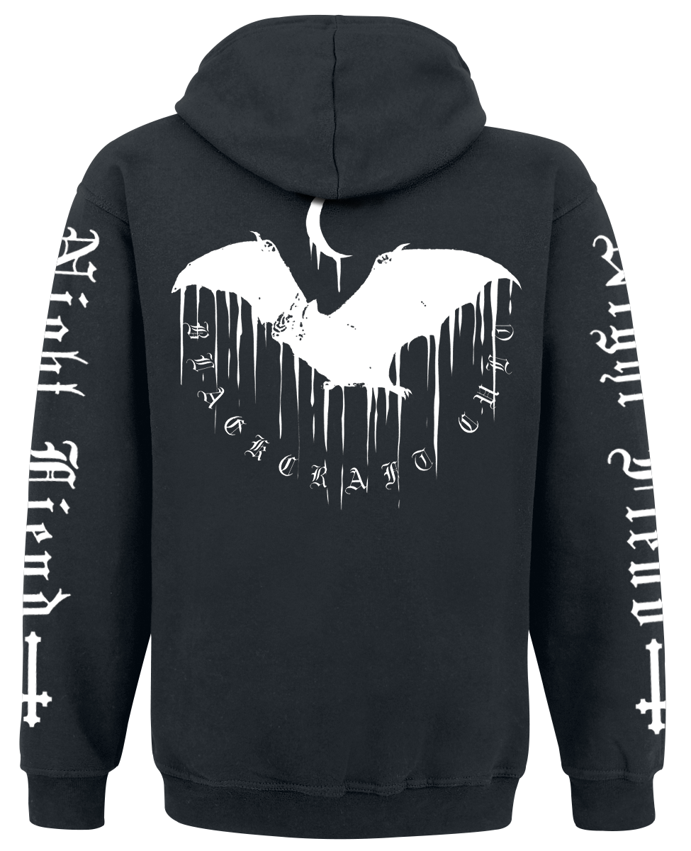 Sweat-shirt zippé à capuche Gothic de Blackcraft Cult - Nocturnal FB Zip Hoodie - M à XXL - pour Homme - noir - Blackcraft Cult - View 2