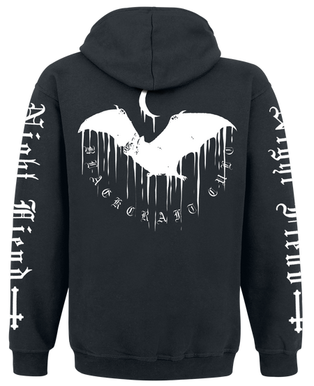 Sweat-shirt zippé à capuche Gothic de Blackcraft Cult - Nocturnal FB Zip Hoodie - M à XXL - pour Homme - noir - Blackcraft Cult - View 2