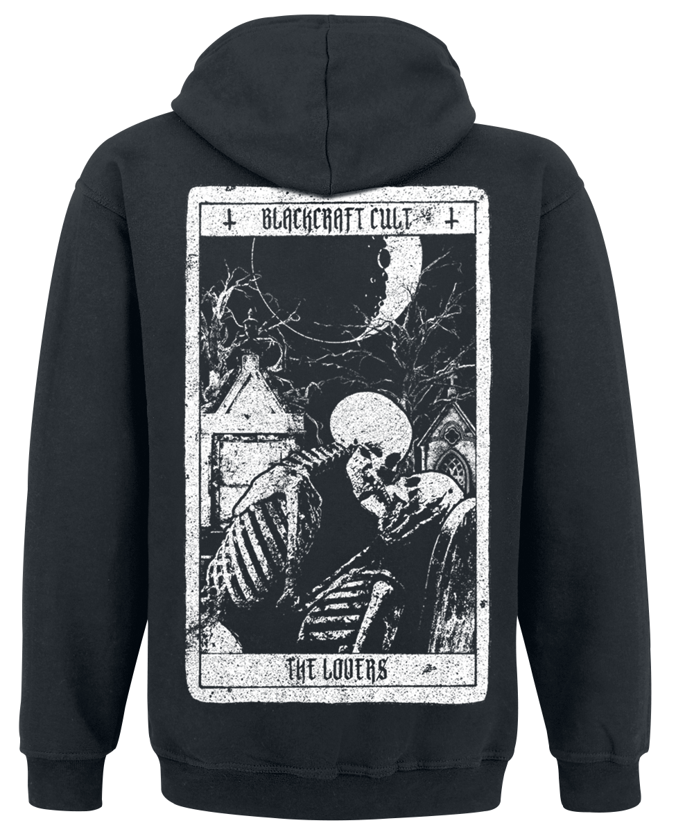 Sweat-shirt zippé à capuche Gothic de Blackcraft Cult - Lovers Tarot FB Zip Hoodie - M à XXL - pour Homme - noir - Blackcraft Cult - View 2