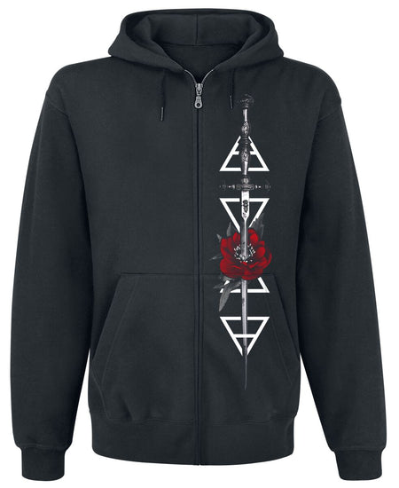 Sweat-shirt zippé à capuche Gothic de Blackcraft Cult - Eternal Love FB Zip Hoodie - L à XL - pour Homme - noir - Blackcraft Cult