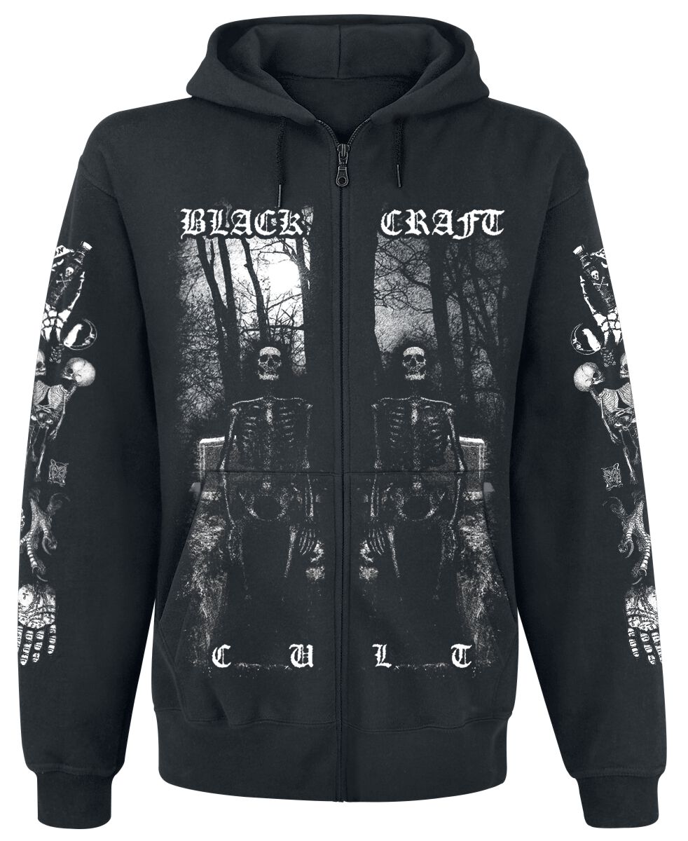 Sweat-shirt zippé à capuche Gothic de Blackcraft Cult - Nightcrawler Zip Hoodie - XL à XXL - pour Homme - noir - Blackcraft Cult