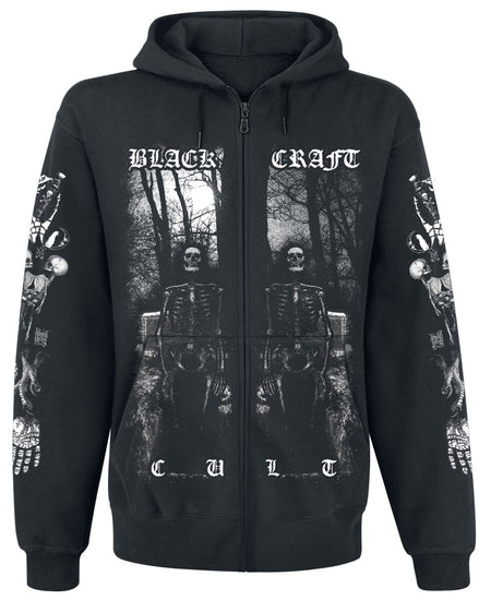 Sweat-shirt zippé à capuche Gothic de Blackcraft Cult - Nightcrawler Zip Hoodie - XL à XXL - pour Homme - noir - Blackcraft Cult