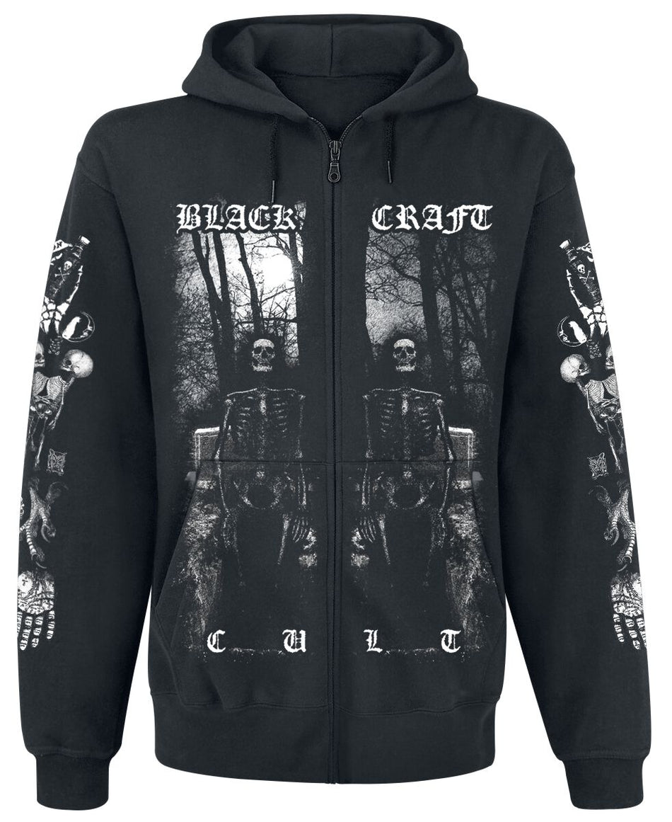 Sweat-shirt zippé à capuche Gothic de Blackcraft Cult - Nightcrawler Zip Hoodie - XL à XXL - pour Homme - noir - Blackcraft Cult