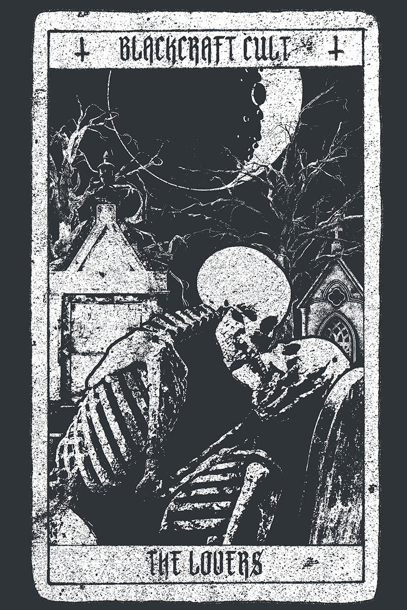 T-Shirt Manches courtes Gothic de Blackcraft Cult - Lovers Tarot - T-shirt - M à XXL - pour Homme - noir - Blackcraft Cult - View 2