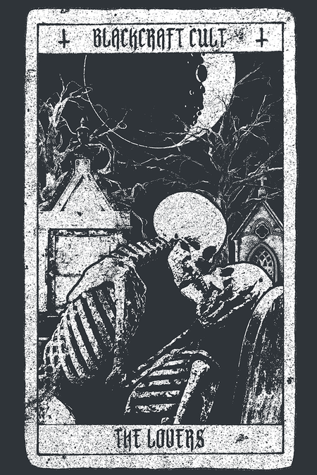 T-Shirt Manches courtes Gothic de Blackcraft Cult - Lovers Tarot - T-shirt - M à XXL - pour Homme - noir - Blackcraft Cult - View 2